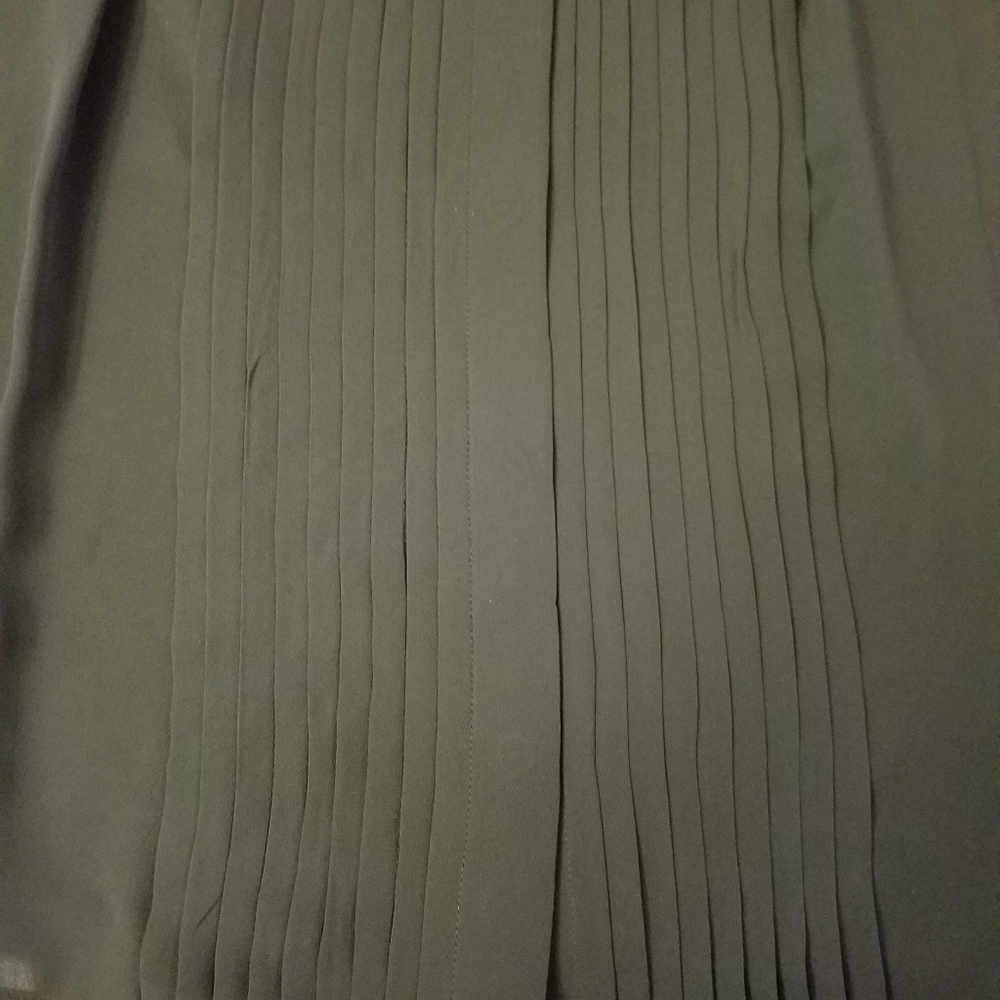Ann Taylor Pleated Tie Neck Halter Shell - Picture 8 of 16